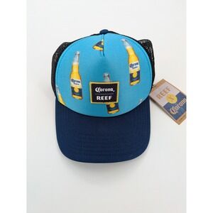 REEF Corona Beer‎ hat with adjustable snap-back strap, New, w/ tags